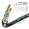 Weetcoocm Ethernet Extension Cable 1.5ft, Network Cat6a Extension Patch Cable