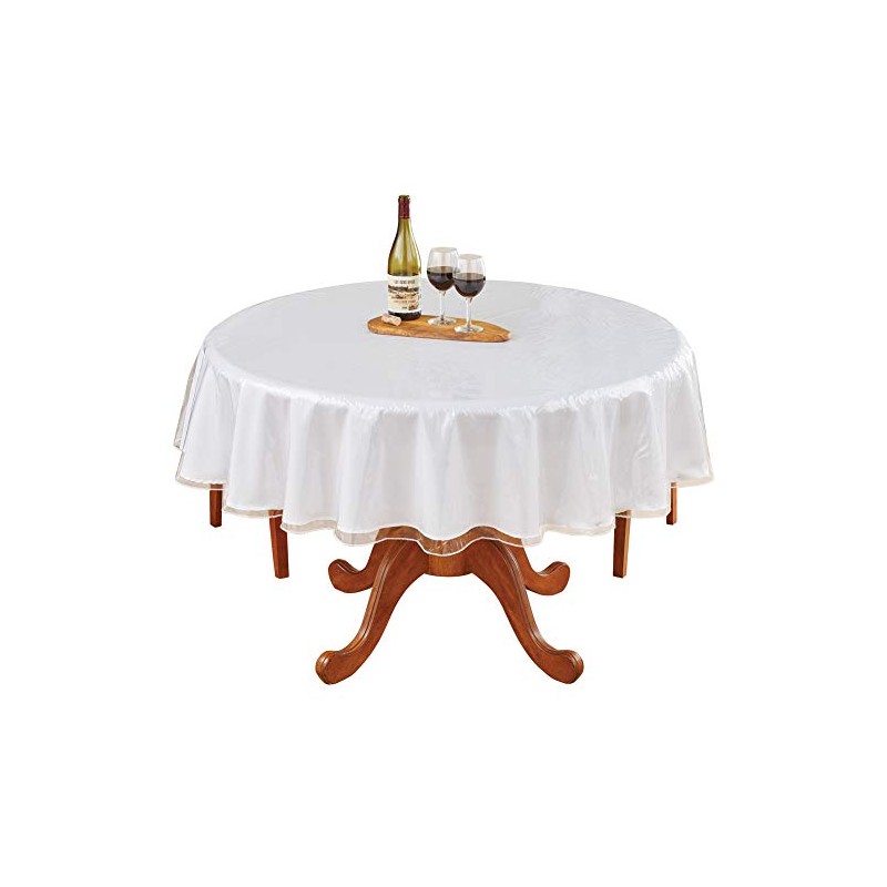 Heavy Duty Deluxe Clear Vinyl Tablecloth Protector (60" Round)