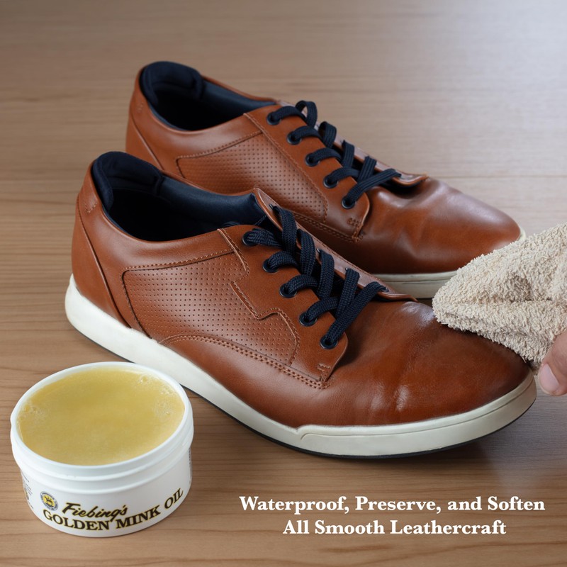 Fiebing's Golden Mink Oil for Leather Boots (6 oz) -