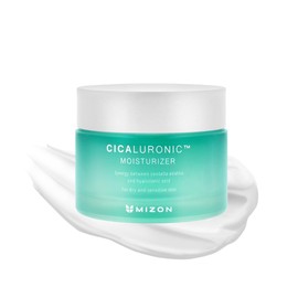 [MIZON] CICALURONIC MOISTURIZER (50ml) Korean Skincare - Centella Asiatica and Hyaluronic Acid - Rich Barrier Cream with Shea Butter + Squalane - Soothing & hydrating - Vegan formula