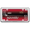 Cruiser Accessories 20630 Nouveau License Plate Frame, Chrome w/fastener caps