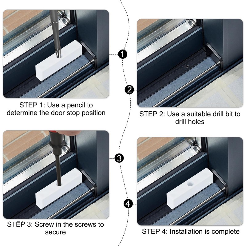 sourcing map Sliding Window Locks Security Window Stoppers, Adjustable Window