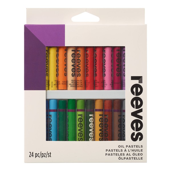 Reeves Oil Pastels - Highly Pigmented Pastel Colours - Painting
