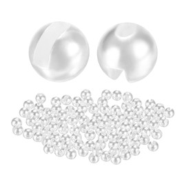 TIXIPEM 2mm Dia Tungsten Beads for Fly Tying [150PCS] - Slotted Head Ball for Tackle Craft & Fishing - [#18-20 - Silver Tone] Sink Deeper Faster Fly Fishing Materials