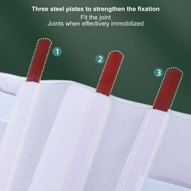 Elbow Brace 3 Metal Strips Regulable Straps Joint Injury Fixed