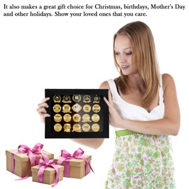 Black Velvet Lapel Pin Display Case, Pin Collection Display Case with Transparent Order Storage for Lapel Pins Made of Velvet with Wooden Holder and Iron Clasps for Collector's Pins