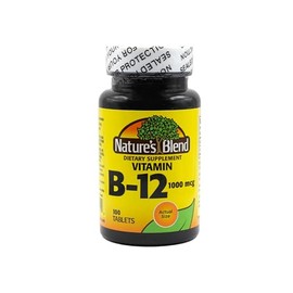 Nature's Blend Vitamin B-12 1000 MCG, 100 Tablets - Boosts Energy, Supports Nerve Health, Enhances Metabolism, and Promotes Red Blood Cell Formation