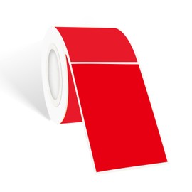 STARLIBOO Colored Labels Stickers 3 x 2 Inch, Rectangle Moving Labels Stickers, 250Pcs Garage Sale Price Stickers, Adhesive Moving Labels for Boxes(Red)