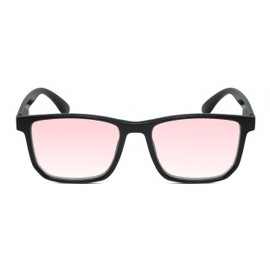 Calabria R861 Pink FL-41 Reading Glasses +2.50 Black Unisex Fluorescent Light Sensitivity Indoor Outdoor Photophobia Readers