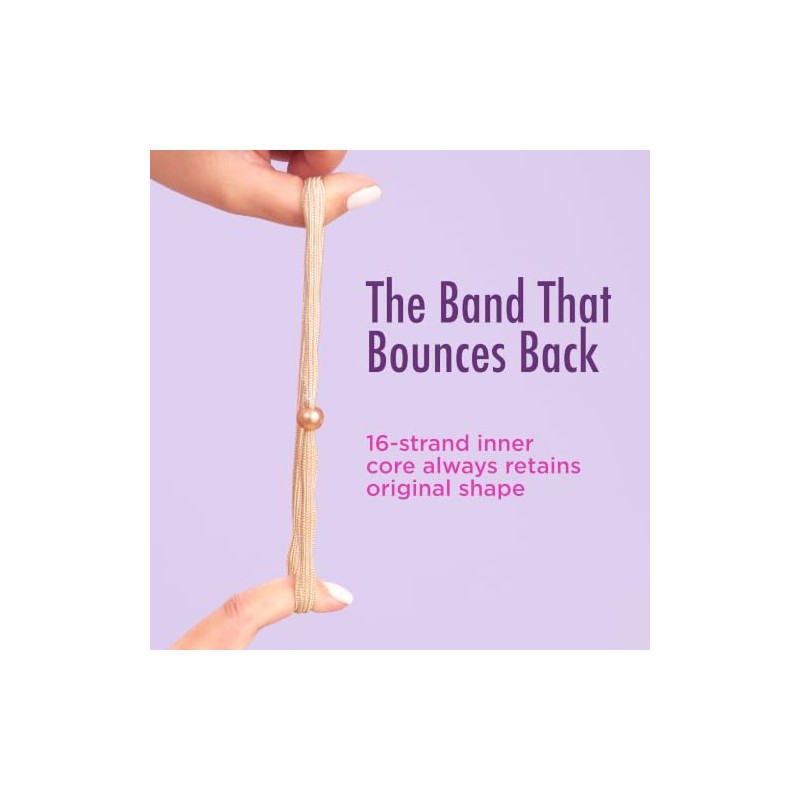 GOODY FOREVER ELASTICS 6MM 10CT BLONDE SILVER