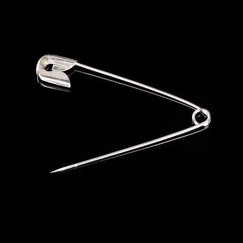 Extra Large Safety Pins Size 4 (55mm) - Silver (Pack