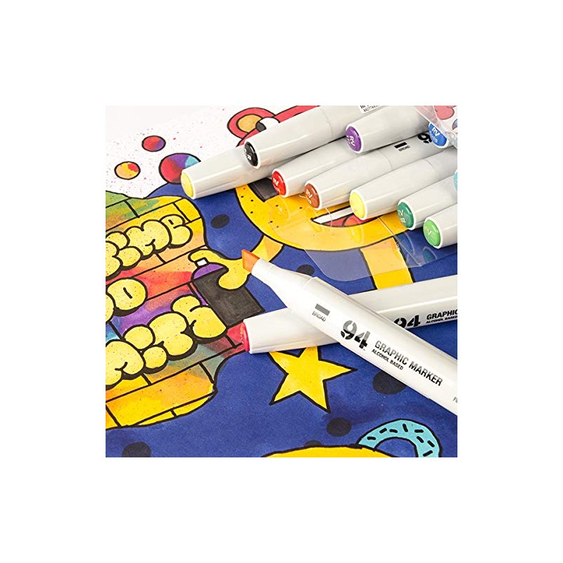 Montana Colors MTN 94 Grafikmarker, einfarbig + grau, 24 Stück