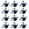 sourcing map 12 Pcs Split Ring Pipe Hanger, 16mm/0.6inch Adjustable