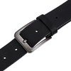 John Moses - Mens Leather Belt with Scratch Resistant Buckle