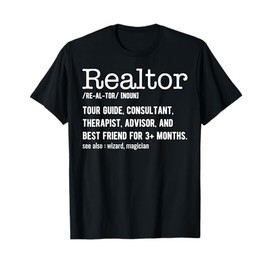 Funny Real Estate Agent Tees Realtor Definition - Realtor T-Shirt