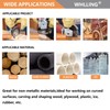 4PCS Wood Grinding Wheel for 4" or 4 1/2" Angle