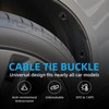 CHGAOY 100Pcs Nylon Universal Cable Tie Buckle for Car, Automotive