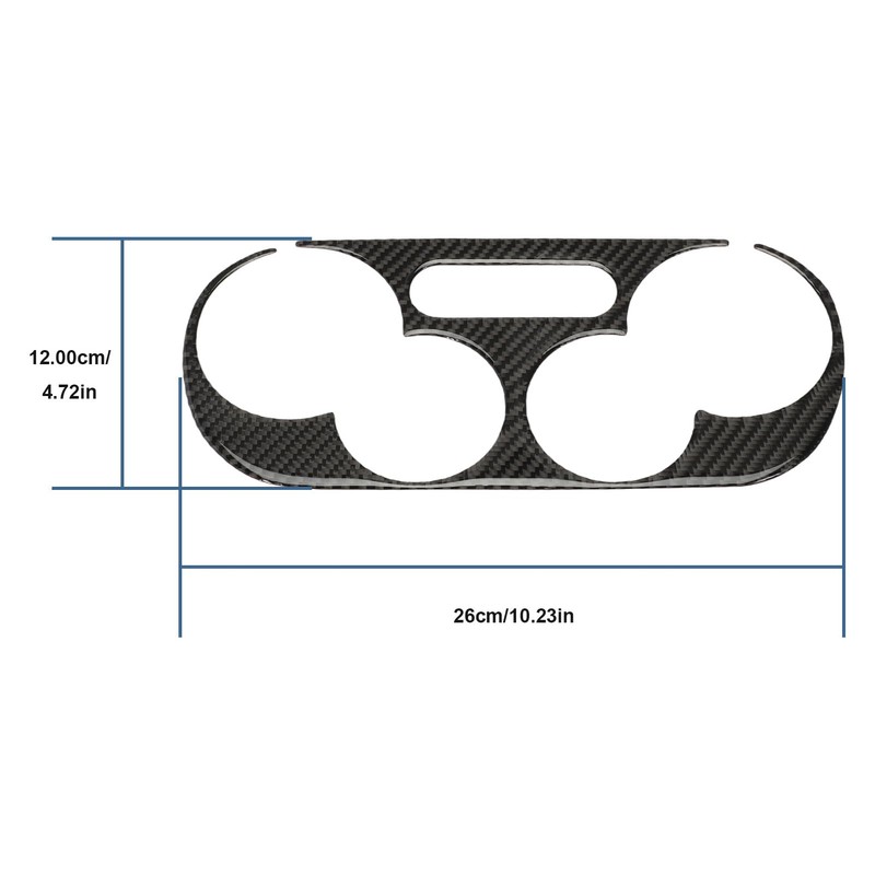 AUROLYNNE AC Panel Centre Console Panel Central for 500 Abarth