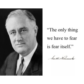 Franklin Delano Roosevelt FDR Fear Inauguration Quote 8 x 10 Photo Picture nf1