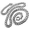 Necklace Real 925 Sterling Silver Filled Solid Boltring Statement Chain