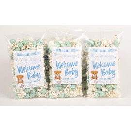 Welcome Baby Boy! Baby Shower Popcorn Bags (20 Pack)