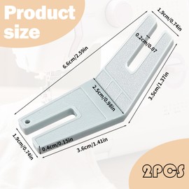 Pack of 2 midwife sewing aid, height compensation sewing machine, sewing tools, sewing foot, sweater seam allowance aid, sewing accessories, upper transport foot sewing machine accessories, for sewing