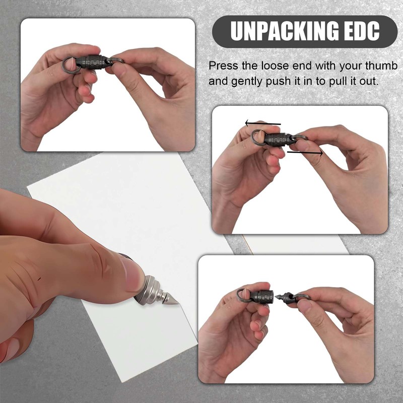 keyshoot Quick Release Keychain, Titanium Keychain with Quick Release, Pull