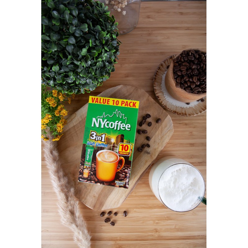 NY Coffee 3in1 Irish Coffee Sachets 140g (10 Sachets)