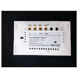 Peakloong Tuya WiFi Five-Speed Fan Light Switch Thyristor Speed Adjustment Touch Panel Switch Remote Control