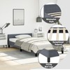 Casafoyer Bed Frame with Headboard Dark Gray 39.4"x79.9" Twin XL