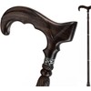 URFORESTIC Handmade Wooden Walking Cane,Solid Wooden Cane for Men and