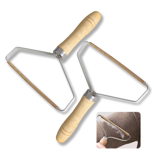 UBRAVE 2 Stück Fusselentferner, Tragbarer Fusselrasierer,Fusselrasierer Tierhaarentferner,Wiederverwendbarer Teppich Fusselentferner Um