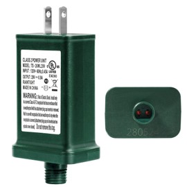 TS-26WL29V LED Power Supply,UL Certification LED Transformer Replacement Class 2 Power Supply,IP44 Low Voltage Transformer US Christmas Tree Plug Adapter for Led String Lights