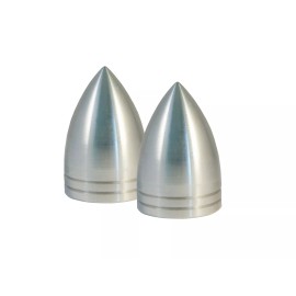 All American Billet Windshield Wiper Post Cover - Large, Bullet - Machined