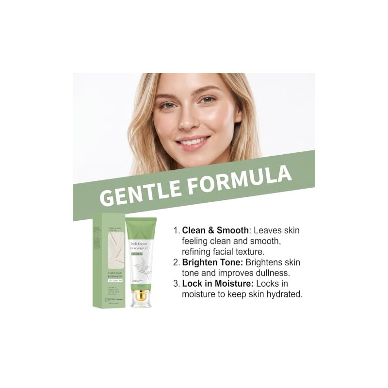 Gel Exfoliante de Té Verde para Rostro1PC
