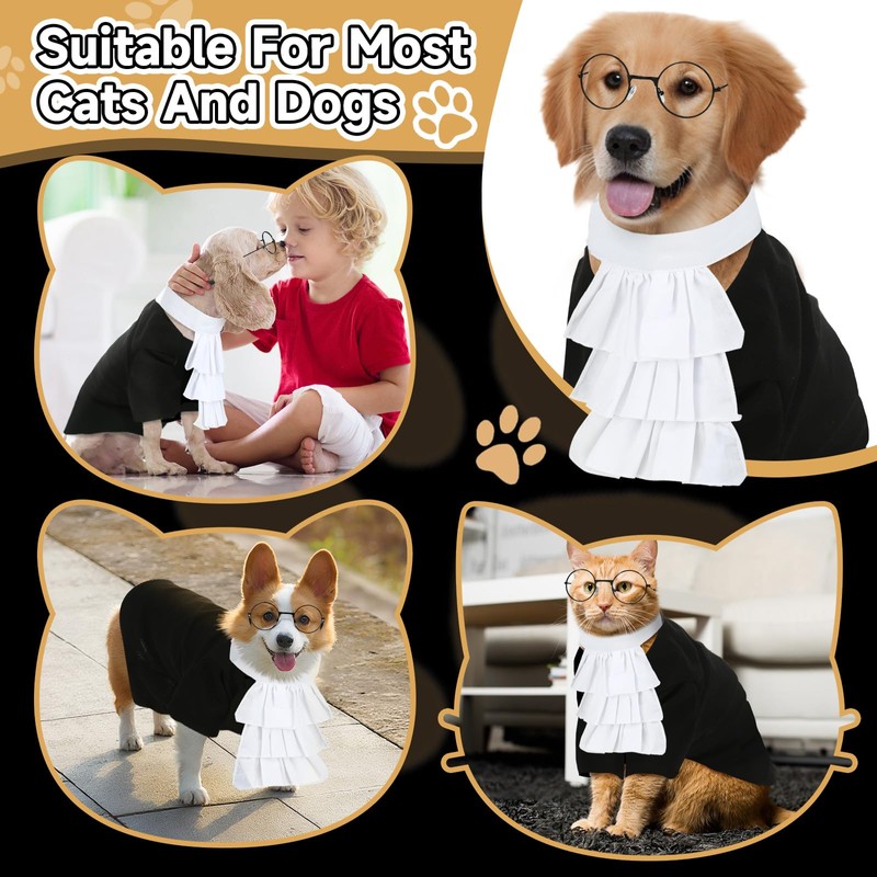 4 Pcs Judge Costume Set Include Dog Judge Robe Adjustable