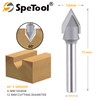 SpeTool Chamfer Cutter 6 mm Shaft Engraving Cutter 60 Degree