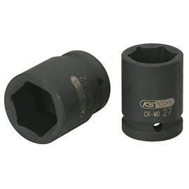 KS Tools 515.1730 Hexagon impact socket, short, 1", 30mm