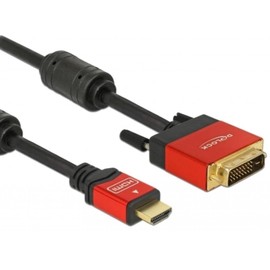 DELOCK Cable 19-Pin HDMI A Male to DVI 18+1 Male [S ]