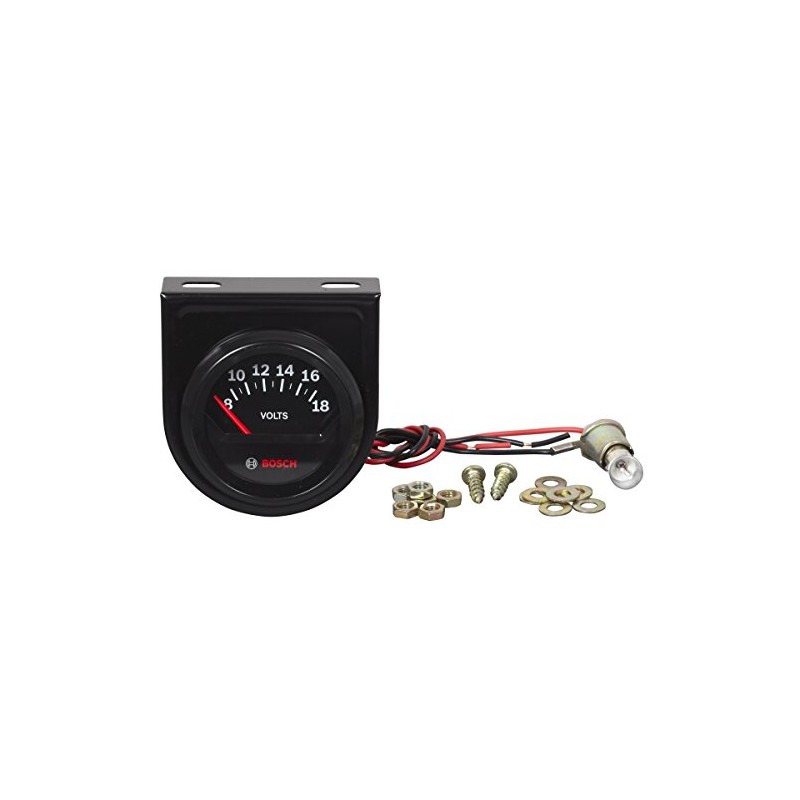 Bosch SP0F000051 Style Line 2" Electrical Voltmeter Gauge (Black Dial