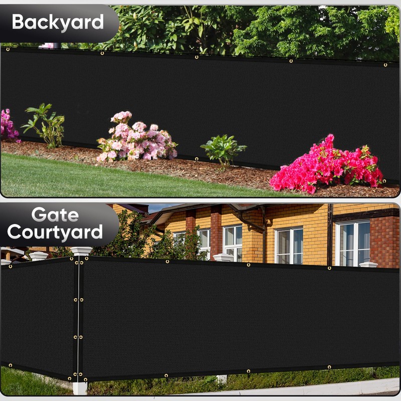 Cisvio 4ft x50ft Privacy Screen Fence 90% Blockage Heavy Duty