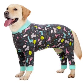 Oslueidy Dog Recovery Suit - Full Body Onesie for Post-Surgery Care, Prevent Licking Cone Alternative for Large & Medium Dogs, Male & Female