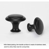 nutmanel Pack of 10 Furniture Knobs, Black Drawer Knobs, Cupboard