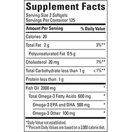 f.ish oil 1000 mg, omega 3 supplement for heart healths - 90softgels.,