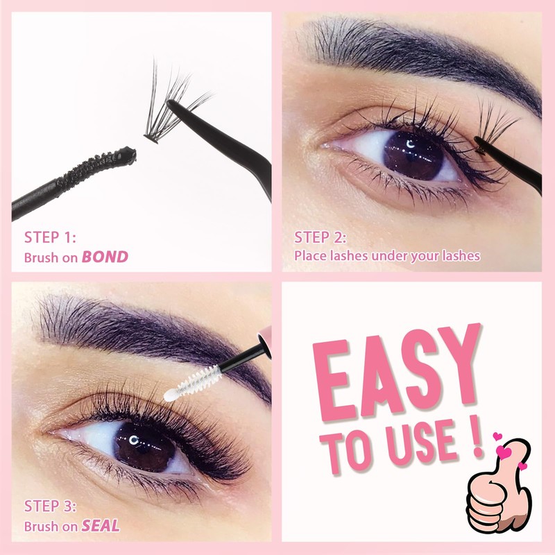 Parriparri Eyelash Extensions, 200 Pieces, Individual Lash Extension, 30D C