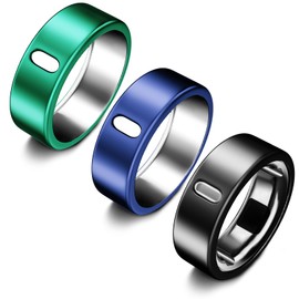 ZOOROO 3 Pack Cover Compatible with Oura Ring Gen 4/Oura Ring Gen 3 Horizon/Heritage, Surport Charging with Cover on, Anti-Scratch TPU Protector for Men Women (Size 9, Black+Blue+Green)