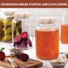 Wjelet 3PCS Sourdough Bread Starter Jar Cloth Covers, Fabric Bowl