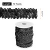 MECCANIXITY 10 Yards 1.2 Inch Elastic Sequins Trim 3 Row