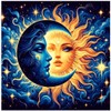 Sun Moon Stamped Cross Stitch Kits for Adults - Embroidery