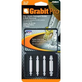 Alden 8440P Grabit Pro Broken Bolt and Damaged Screw Extractor 4 Piece Kit USA